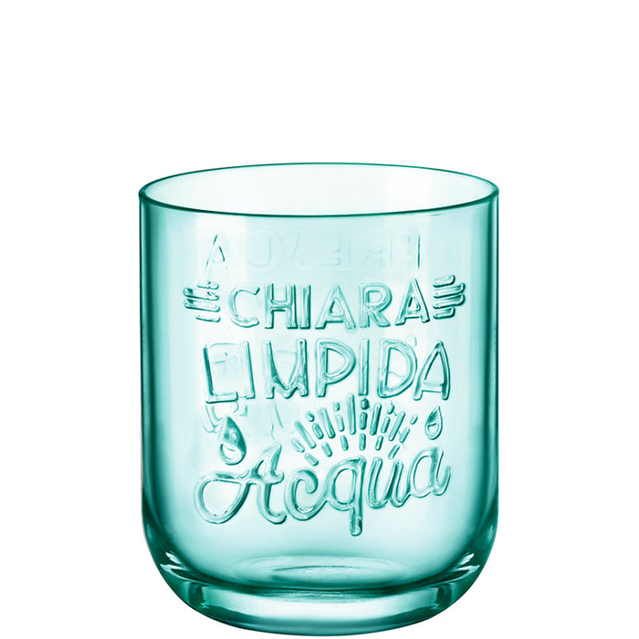 Graphica Federal Green Bicchiere Acqua 39,5 cl Set 6 Pz in Vetro Colorato Verde