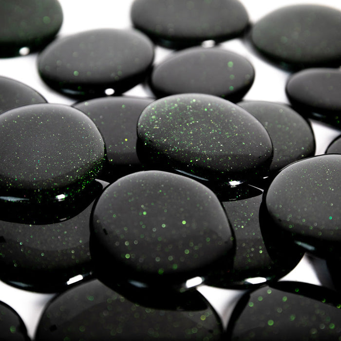 Green Goldstone Palm Stone Crystal Palm Stones Crystal Magic