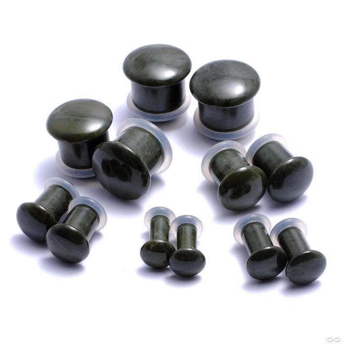 Green Orbicular Jasper Plugs from Oracle