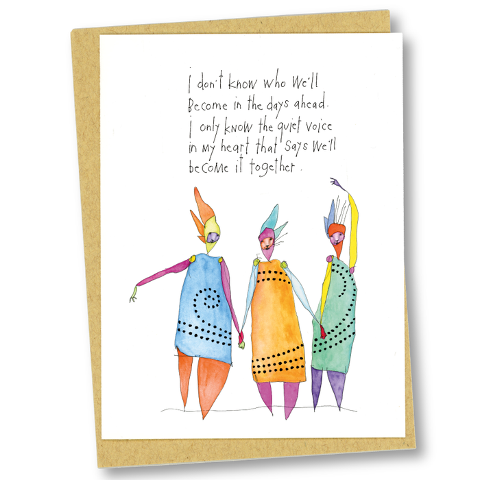 greeting card: being together