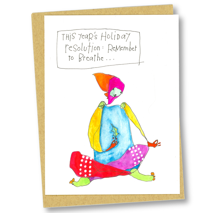 greeting card: holiday resolution