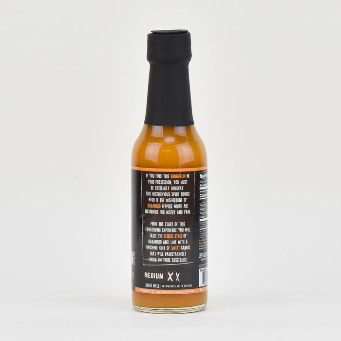 Habgoblin Fiery Habanero Hot Sauce, 5oz back