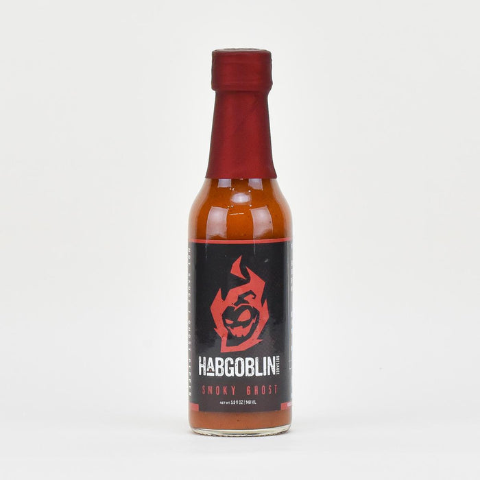 Habgoblin Smoky Ghost Hot Sauce, 5oz front of bottle