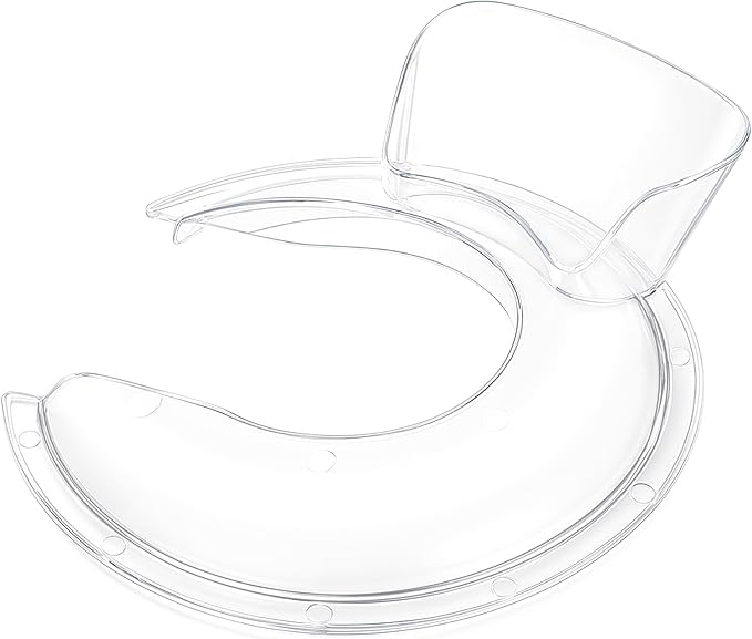 HAEGCKCA Pouring Shield for Kitchenaid Mixer, Splash Guard for Kitchenaid Tilt-Head Stand Mixers 4.5-5 Quart, Stand Mixer Pouring Shield for Kitchenaid Stainless Steel, Glass, Ceramic Bowls