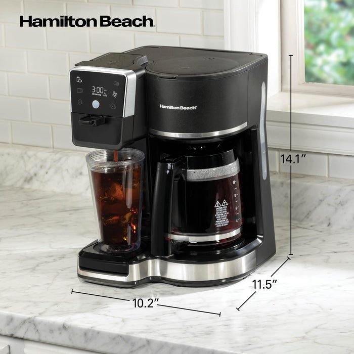 Hamilton Beach 2-Way Drip Coffee Maker & Single Serve Coffee Machine
