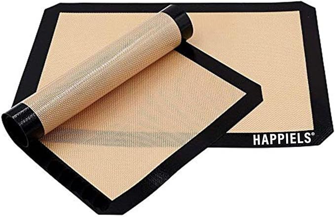 HAPPIELS Baking Mats for 15 inch Baking Sheets 2-Pack Nonstick
