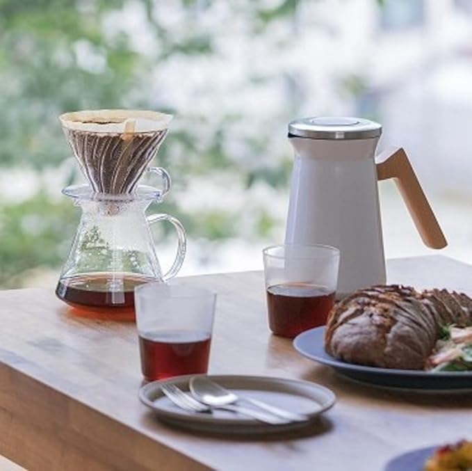 Hario "Simply Hario" V60 Glass Pour Over Coffee Set, Size 02