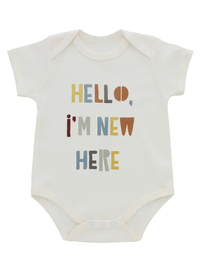 Hello I'm New Here Baby Onesie