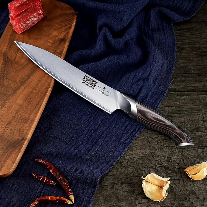 HOSHANHO 6 Inch Kitchen Knife, Ultra Sharp Japanese Kitchen Utility Knife