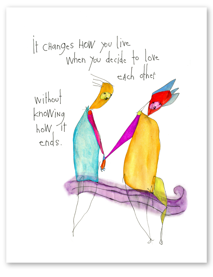 how you live art print
