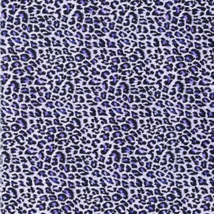#Hq122 [Purple Leopard] Silky Satin Wrap Scarf 60"X16"