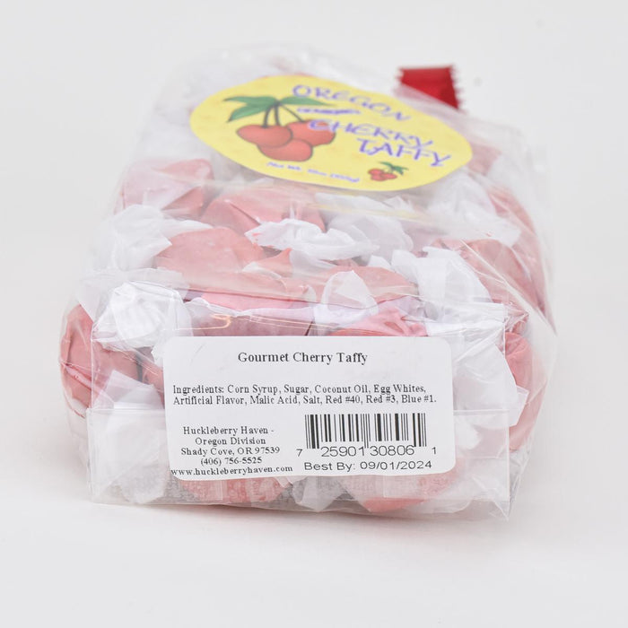 Huckleberry Haven Oregon Gourmet Cherry Taffy ingredients