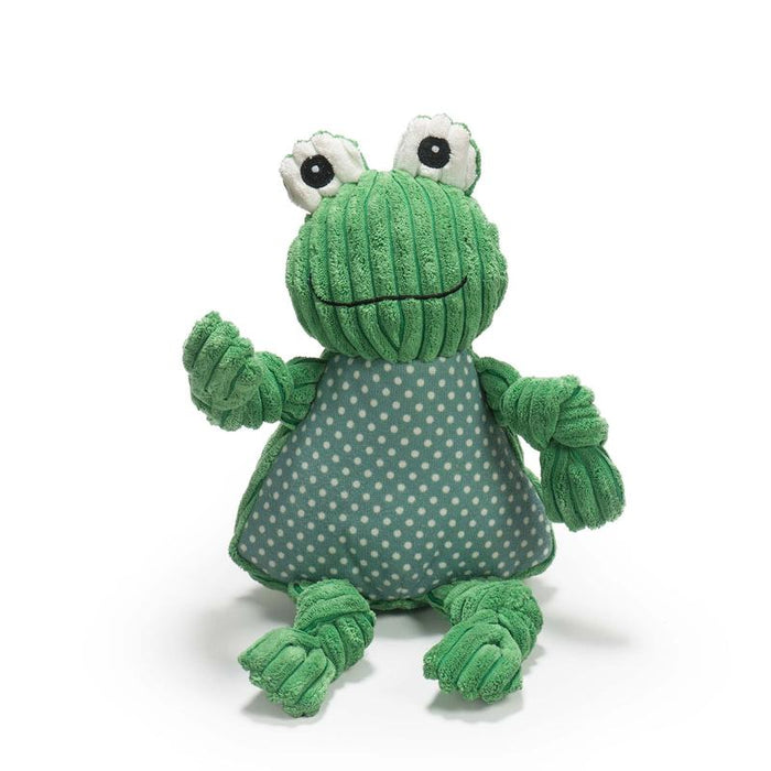 HuggleHounds Knottie Fergie Frog Large Dog Toy