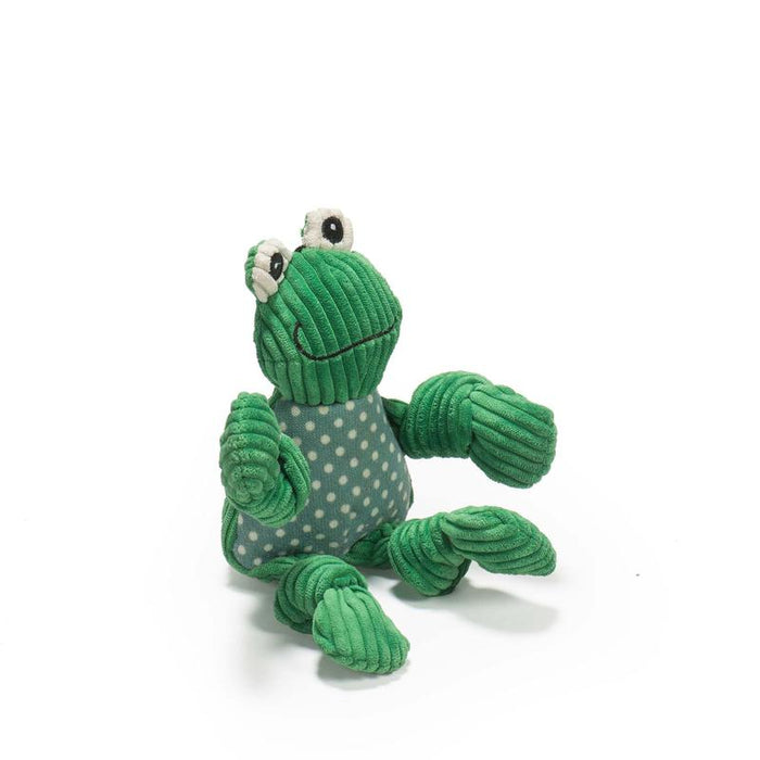HuggleHounds Knottie Fergie Frog Large Dog Toy