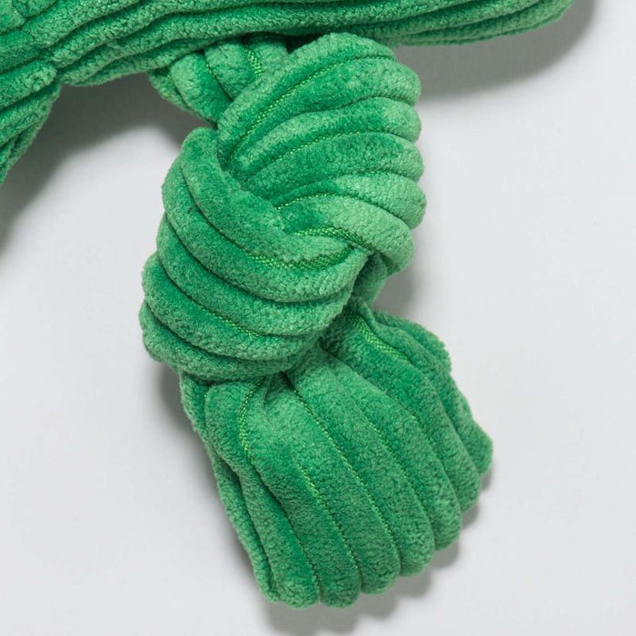 HuggleHounds Knottie Fergie Frog Large Dog Toy