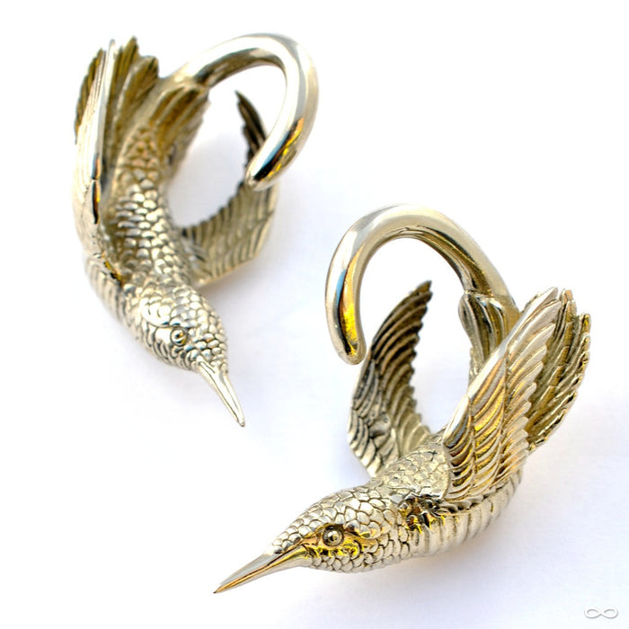 Hummingbird Weights from Tawapa in White Brass