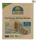 If You Care Parchment Paper Rounds for Baking Cakes, Pies, Tarts – Pack of 24 Circle Liners - Unbleached, Chlorine Free, Greaseproof, Silicone Coated – 9 Inch Diameter (20, 24 Count)