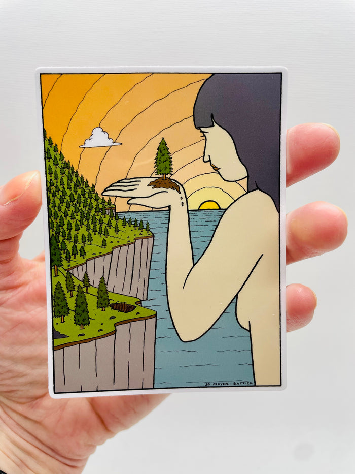 Palm Tree Jo Moyer-Battick Sticker