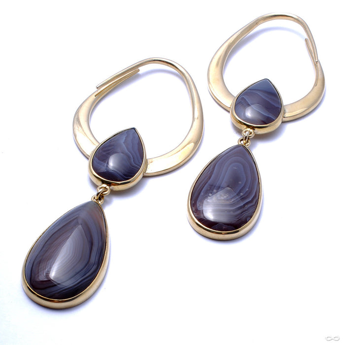India with Stone Cabochon from Diablo Organics with Botswana Agate