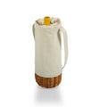 Insulated Canvas and Willow Wine Bottle Tote