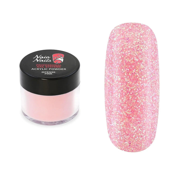 Intense Pink Shimmer Acrylic Powder   Naio Nails