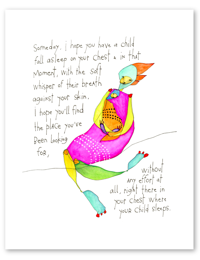 international sleeping child print