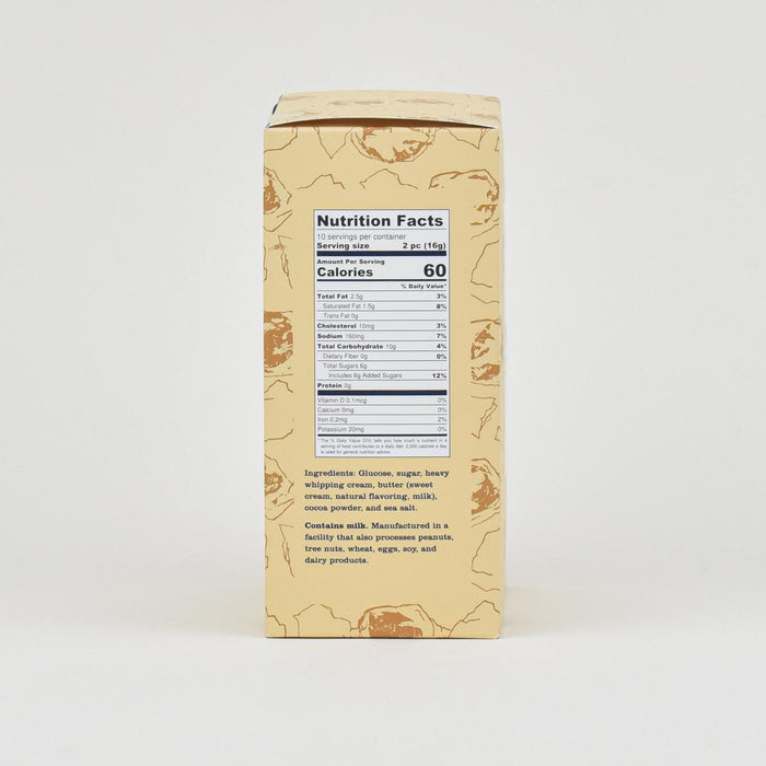 Jacobsen Salt Co. Salty Chocolate Caramels, 6.5oz nutrition facts