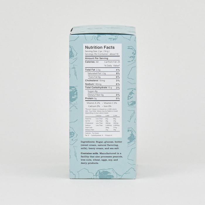 Jacobsen Salt Co. Sea Salt Caramels, 6.5oz nutrition facts
