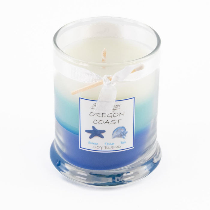 Jenteal, Layered Candle, Oregon Coast, 7oz.