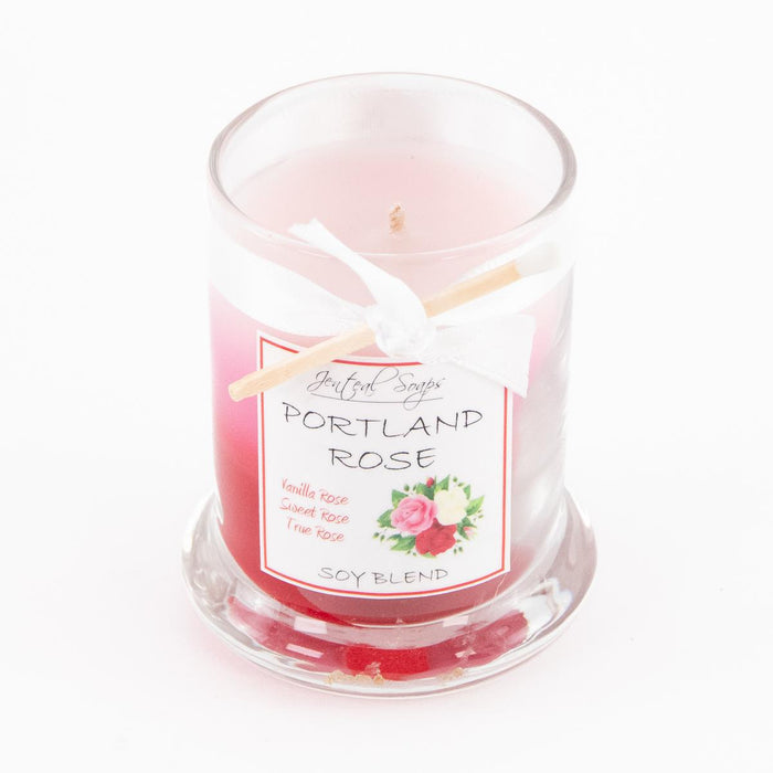 Jenteal, Layered Candle, Portland Rose, 2.75oz.