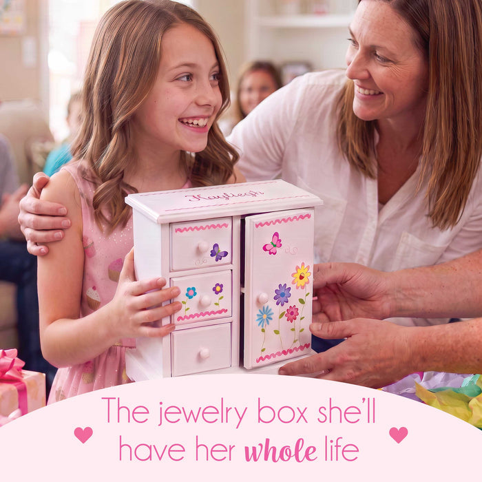 Jewelry Armoire - Lavender Butterflies - MyBambino.com