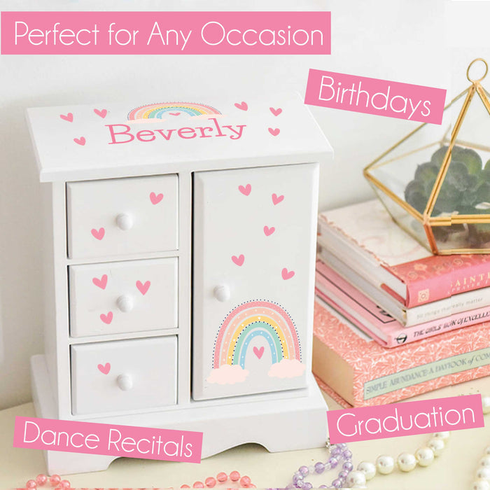 Jewelry Armoire - Lavender Butterflies - MyBambino.com