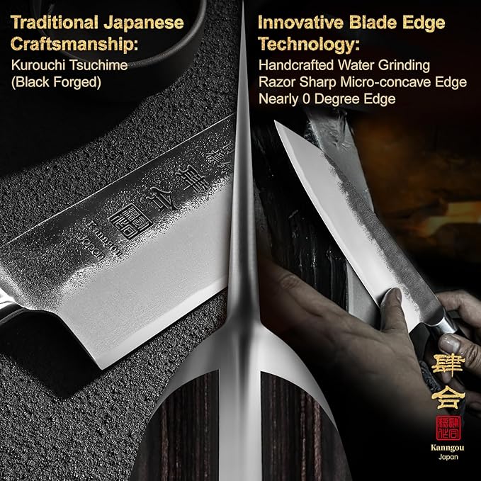 kanngou 8.27 Inch Japanese Kitchen Knife, Commercial Chef Knife