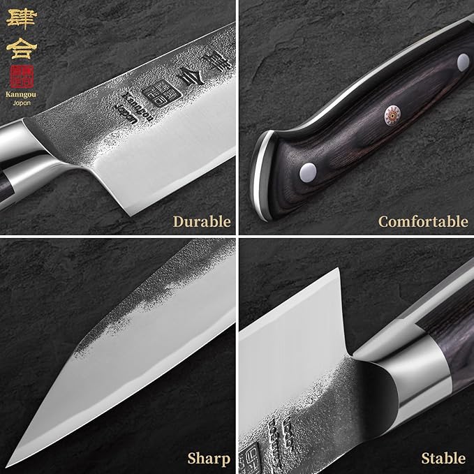 kanngou 8.27 Inch Japanese Kitchen Knife, Commercial Chef Knife