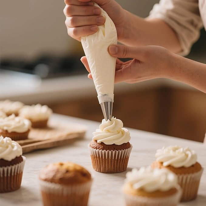 Karebeen Piping Bags and Tips Set, Pastry Bag Cakes Decorating Supplies Kit
