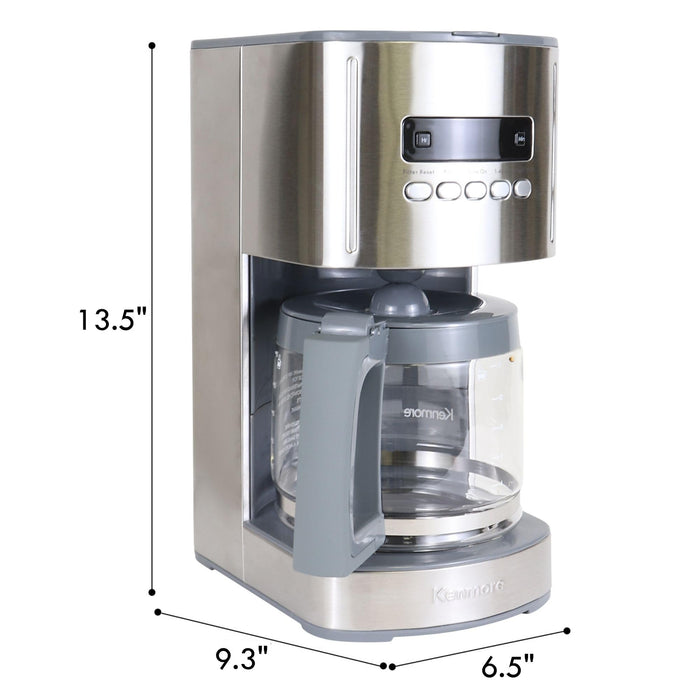 Kenmore 40706 12-Cup Programmable Aroma Control Coffee Maker in Stainless Steel