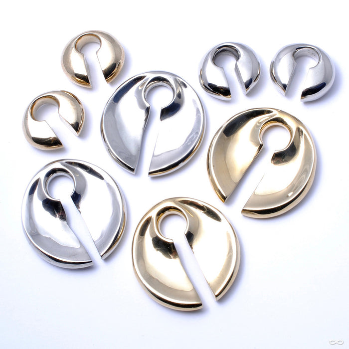 Keyhole Weights from Diablo Organics in Assorted Sizes and Metals