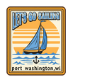 Let's Go Sailing PW Sticker