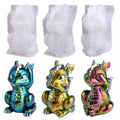 LET'S RESIN Dragon Resin Molds, 3 Pcs Lively 3D Animal Silicone Molds