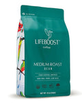 Lifeboost Medium Roast Low Acid Coffee Beans, Certified Organic, 12oz