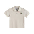 Lil Cactus Sand Polo with Pumpkin Tractor