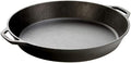 Lodge Pre-Seasoned Cast Iron Skillet with Dual Loop Handles, 17 Inches