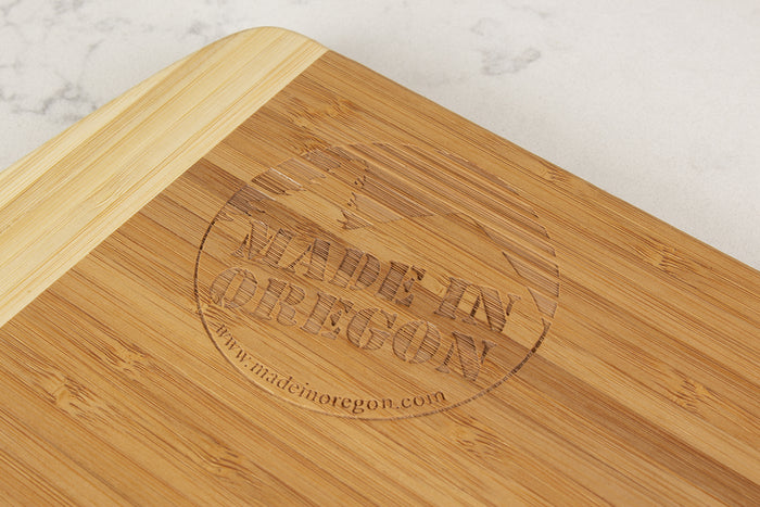 Made in Oregon Cutting Board Close Up