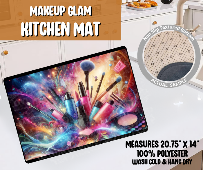 Makeup Glam Kitchen Mat