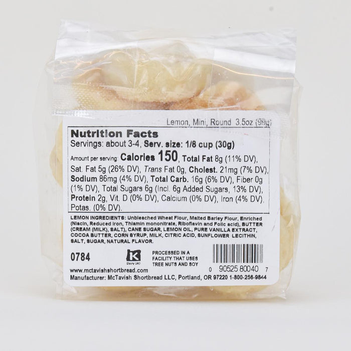 McTavish Lemon Shortbread Cookies, 4oz.