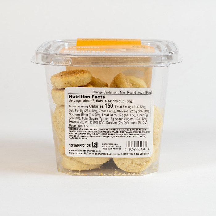 McTavish Orange Cardamom Mini Shortbread Cookies, 7oz.