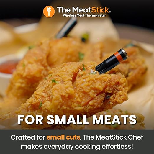 MeatStick Chef Bluetooth Wireless Meat Thermometer, 4-Sensor Slim Probe