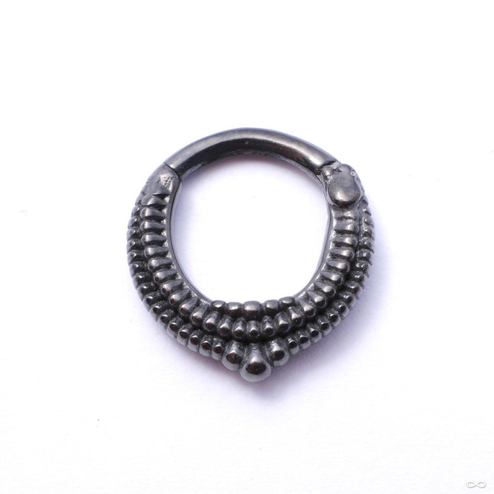 Melange Clicker from Tether Jewelry in Obsidian