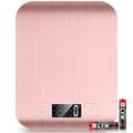 Mik-Nana Food Scale Pink, 10kg/22lb Digital Kitchen Scale Weight Grams and Oz for Baking and Cooking, 1g/0.1oz Precise Graduation, Easy Clean Stainless Steel