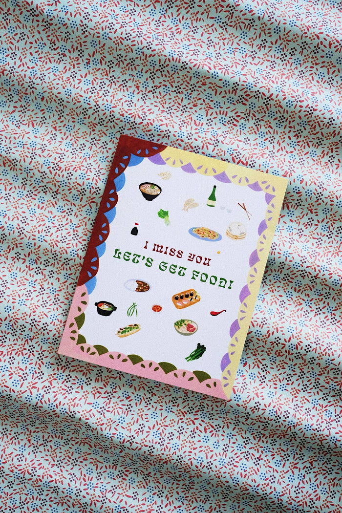 Miss You Food Card
